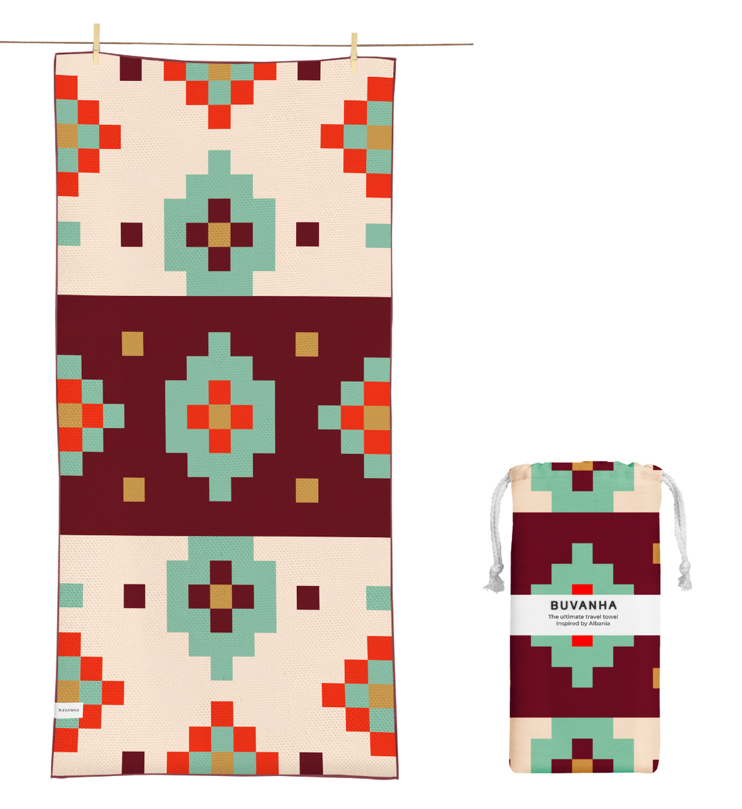 Travel towel - 200x90 cm